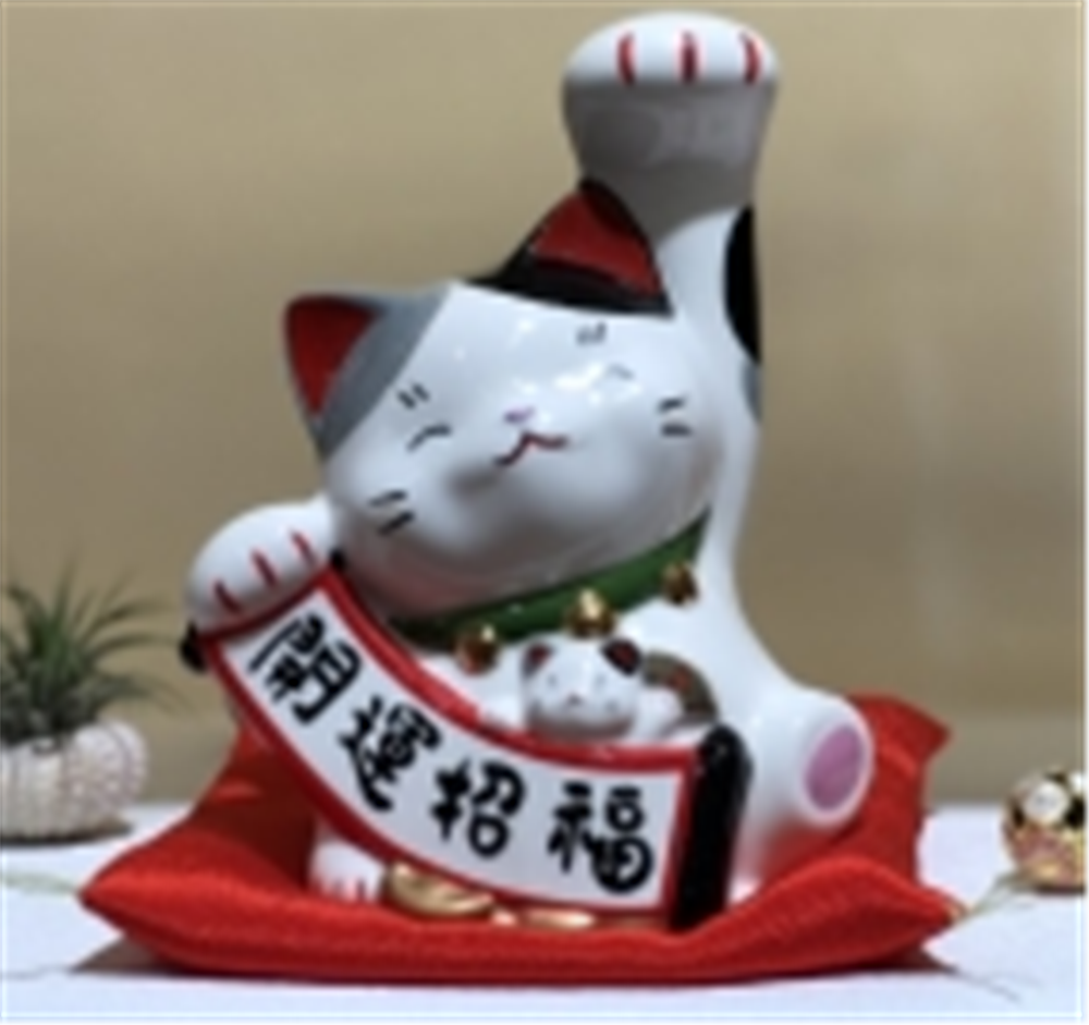 0119gz375-招財貓-彩繪開運招福招財貓（舉左手）（B61）