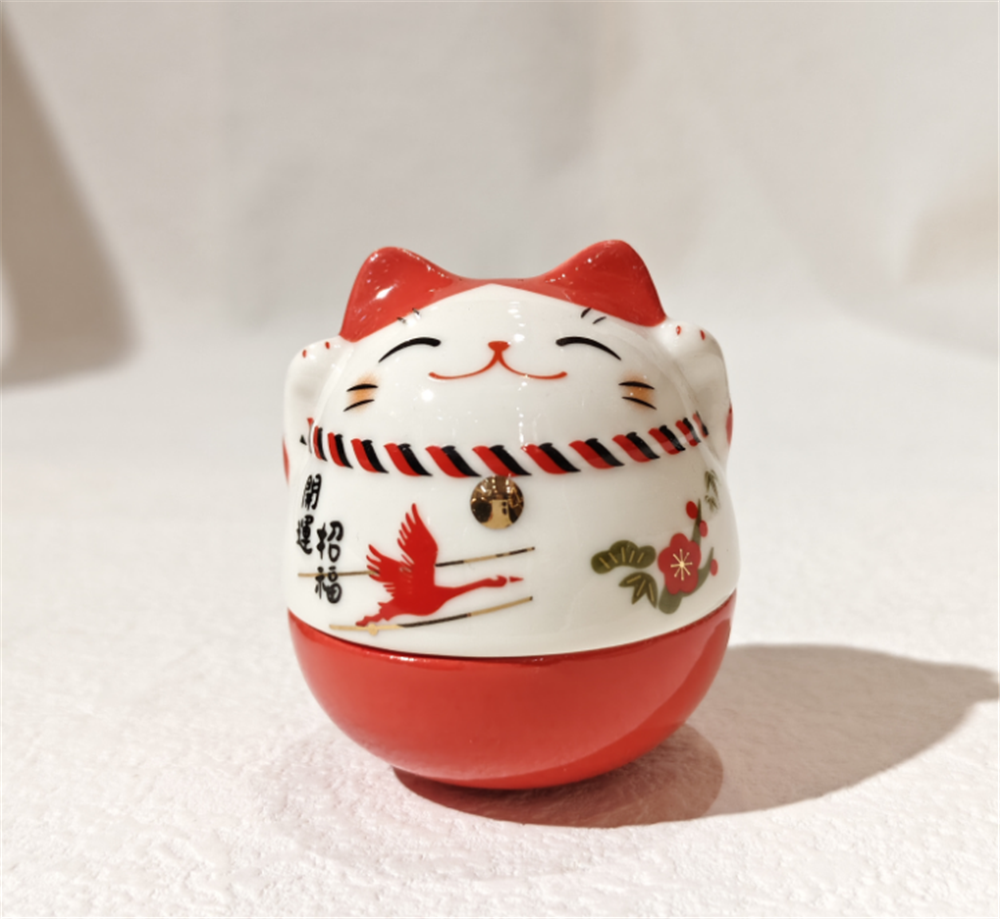 0119gz337-招財貓-彩繪開運不倒翁（小）（B23）