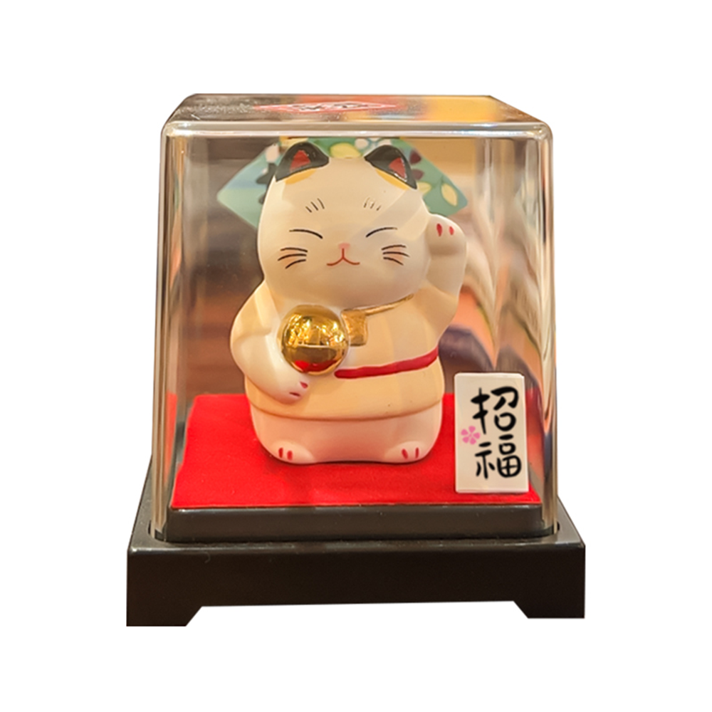 0119gz341-招財貓-彩繪大黑天福神招財貓（盒子貓）（B27）