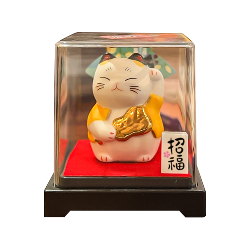 0119gz342-招財貓-彩繪福祿壽神招財貓（盒子貓）（B28）