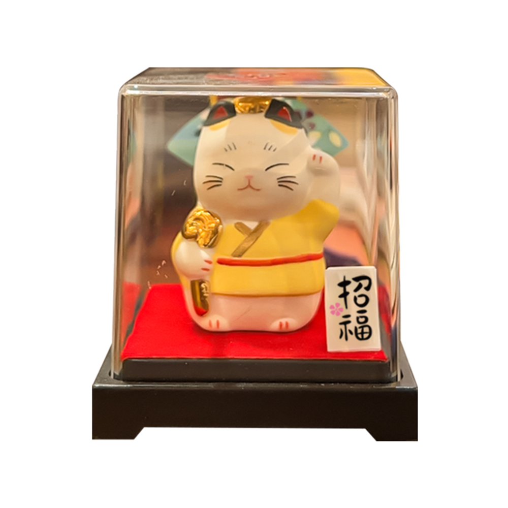 0119gz344-招財貓-彩繪壽老人福神招財貓（盒子貓）（B30）