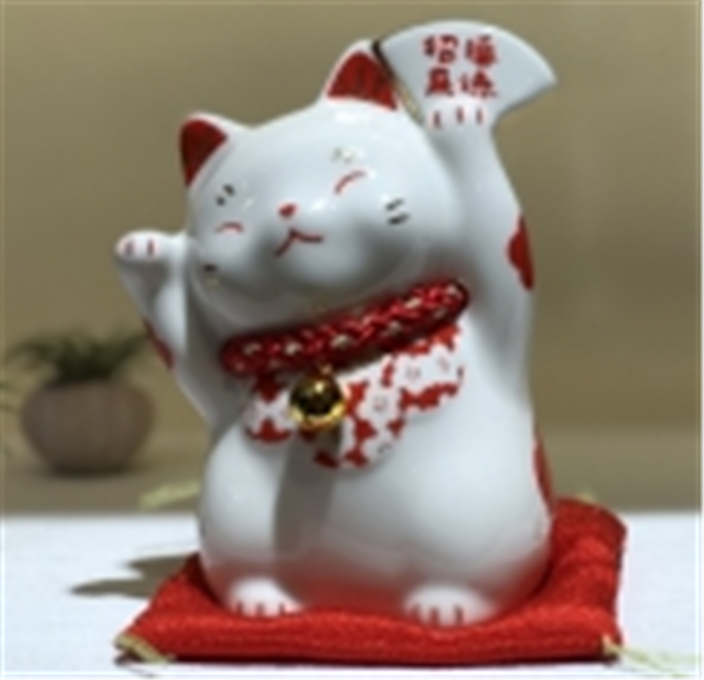 0119gz353-招財貓-彩繪櫻花招來福德招財貓（B39）