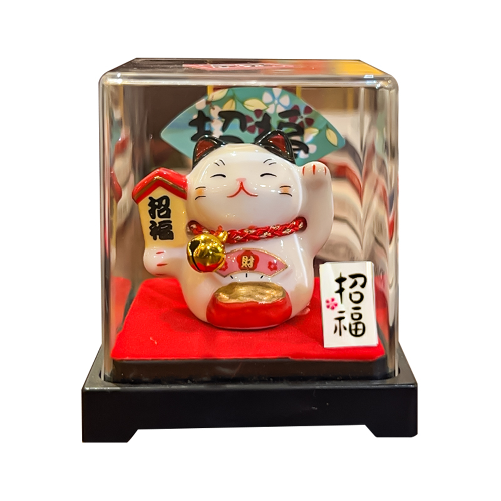 0119gz357-招財貓-彩繪招福招財貓（盒子貓）（B43）