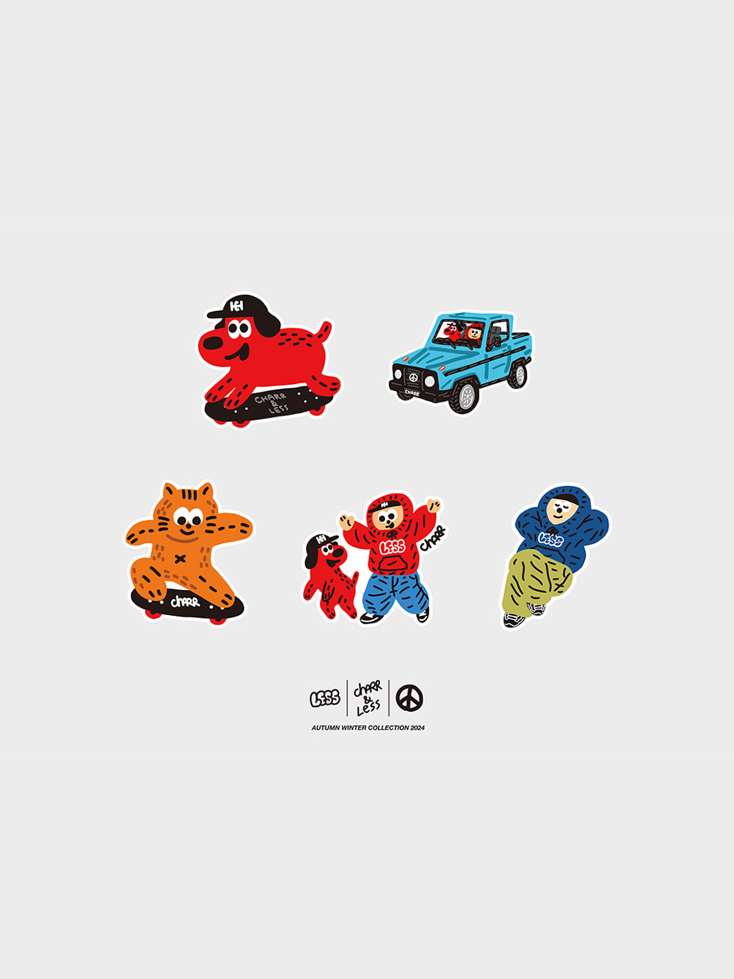 LESS x Charr - Sticker Pack