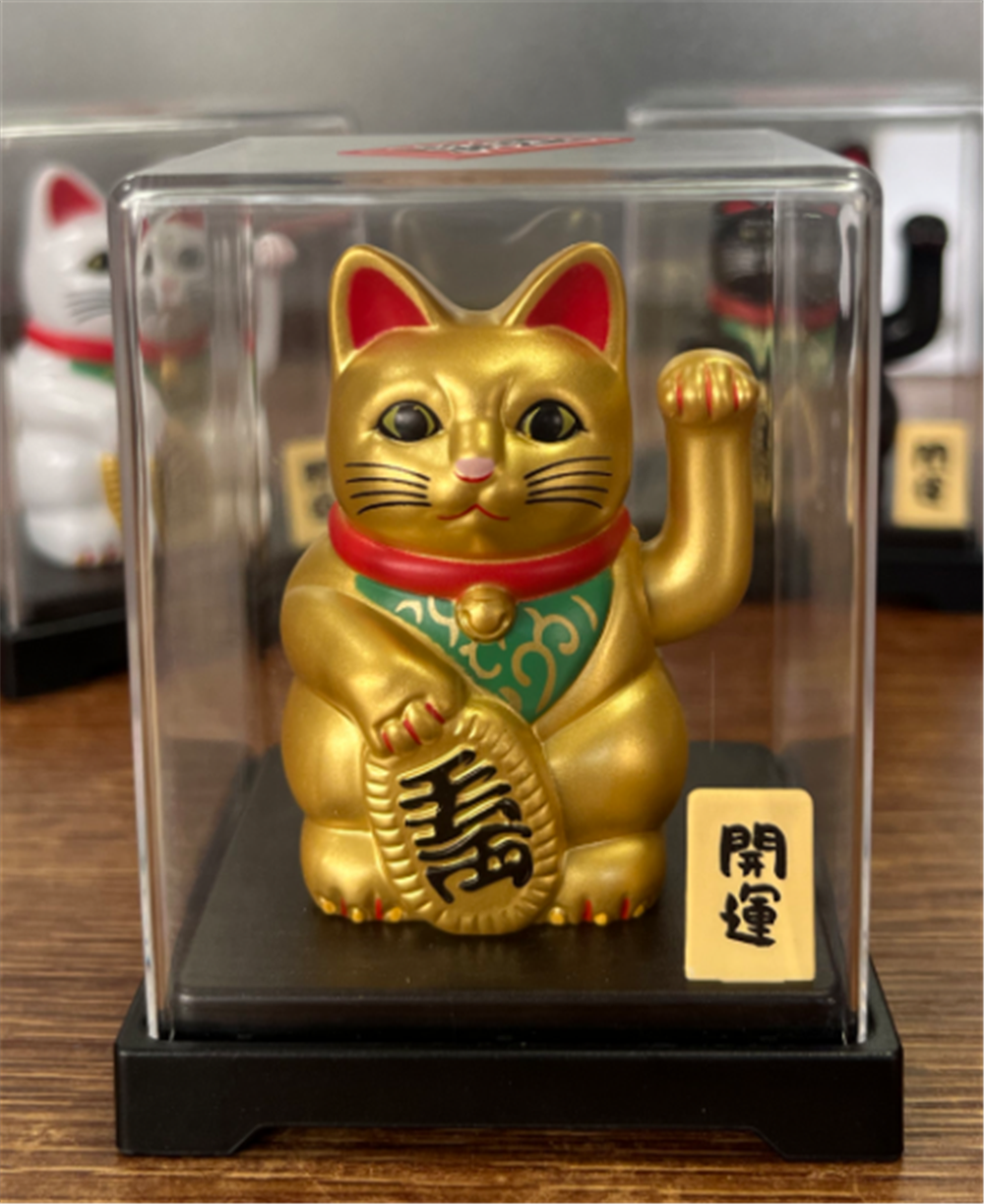 0119gz405-招財貓-太陽能搖手‖千萬兩•金（B91）