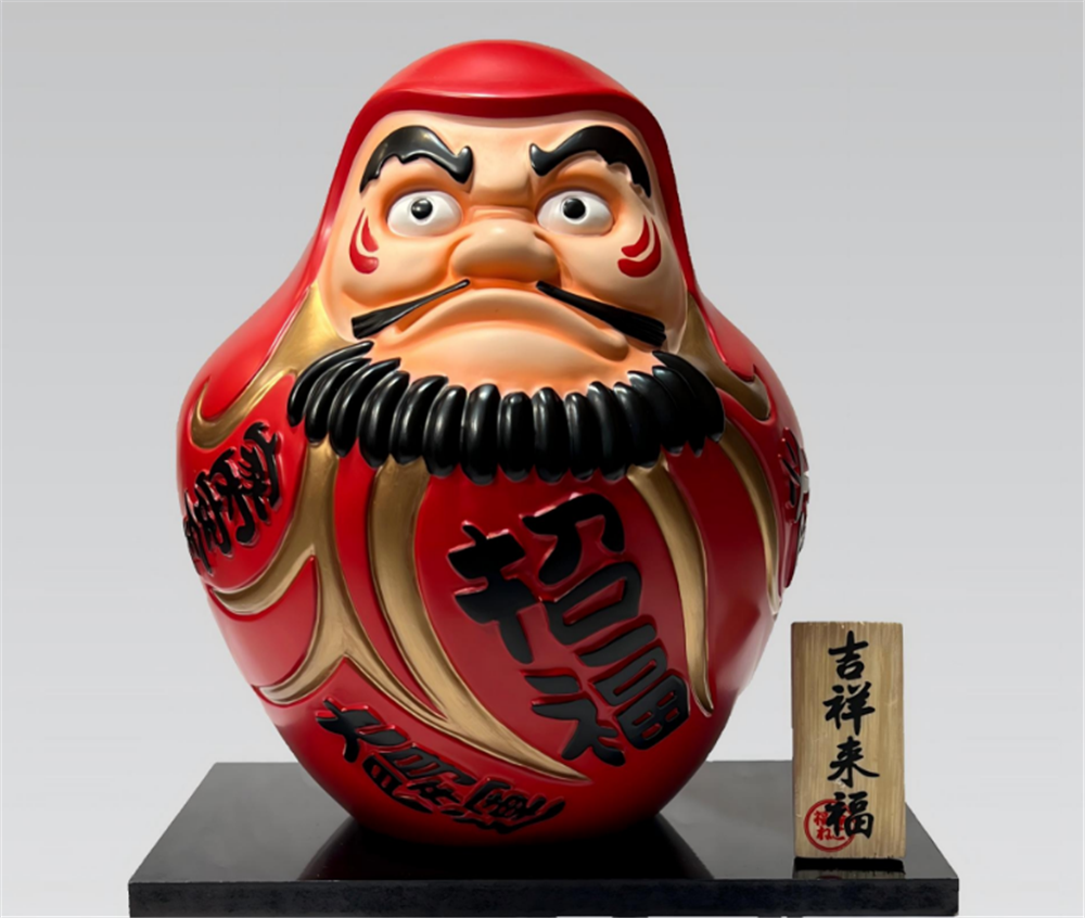 0119gz416-招財貓-開運招福達摩（樹脂）（B102）