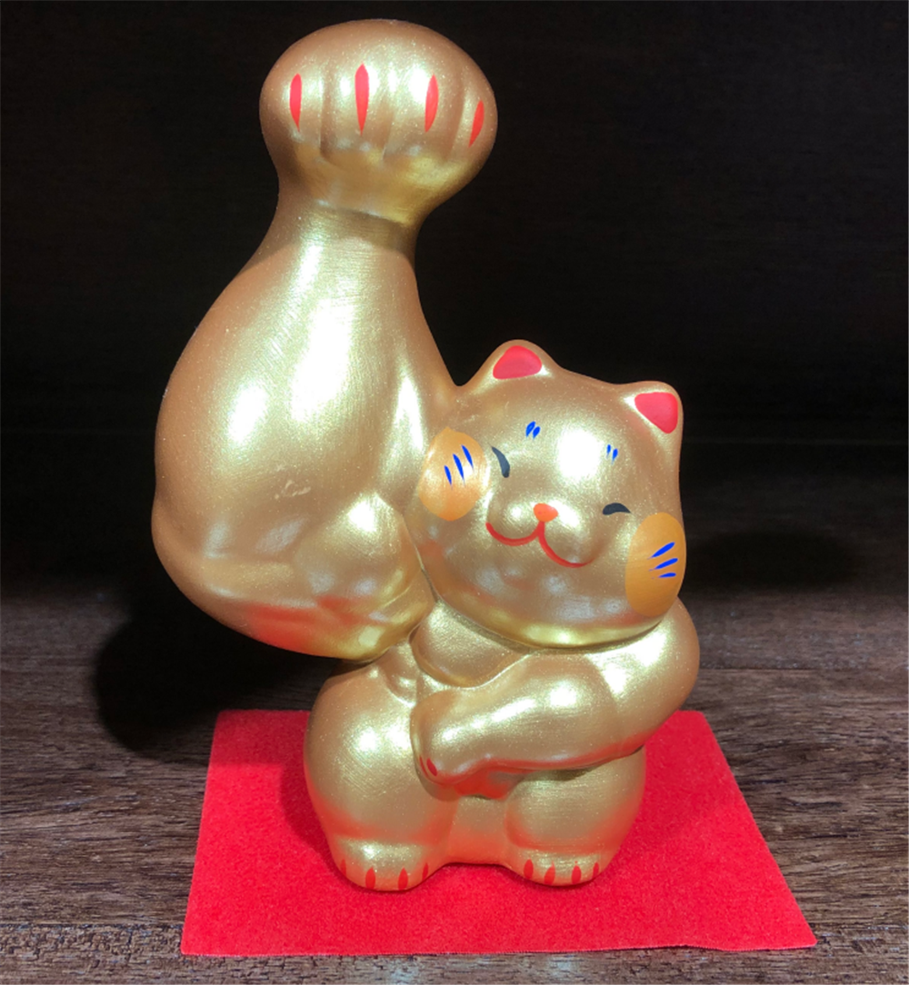 0119gz418-招財貓-金巨臂招財貓‖大•右招手（B104）