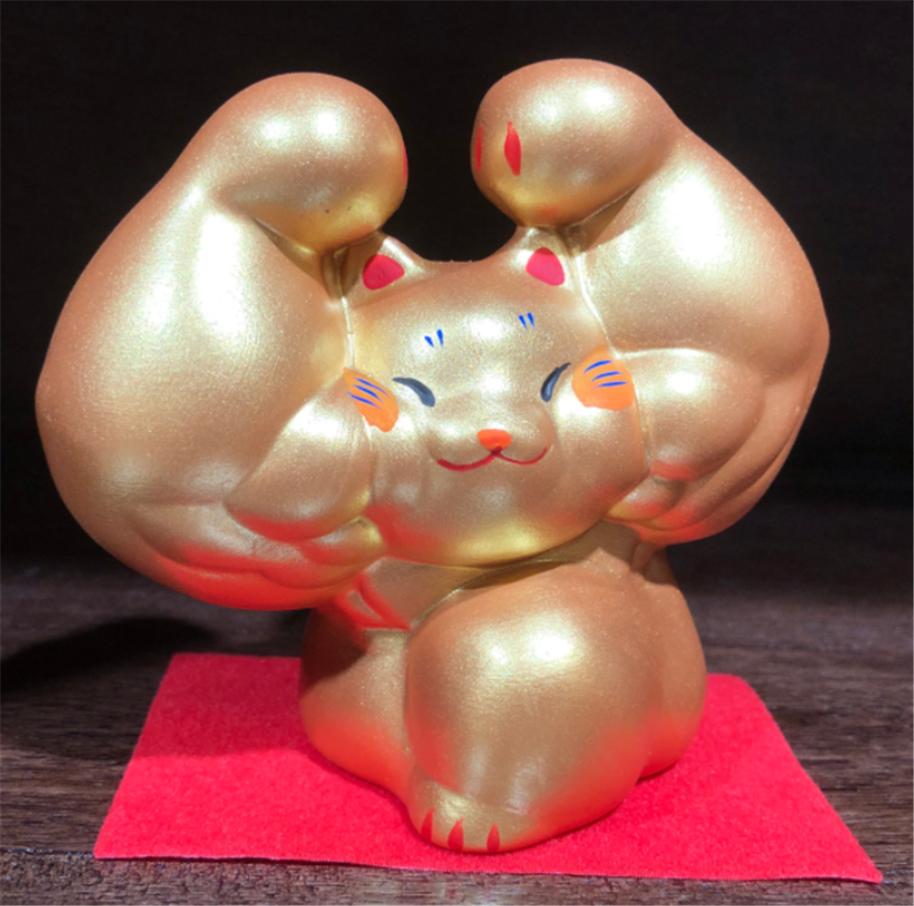 0119gz421-招財貓-金巨臂招財貓‖大•舉臂（B107）