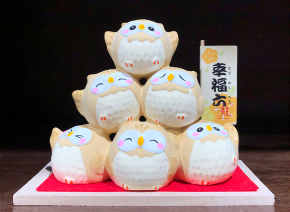 0119gz455-招財貓-助金運團（貓頭鷹）（B141）