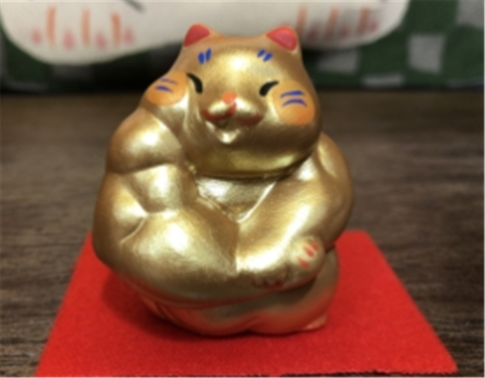 0119gz457-招財貓-金巨臂招財貓‖小•挽手（B143）