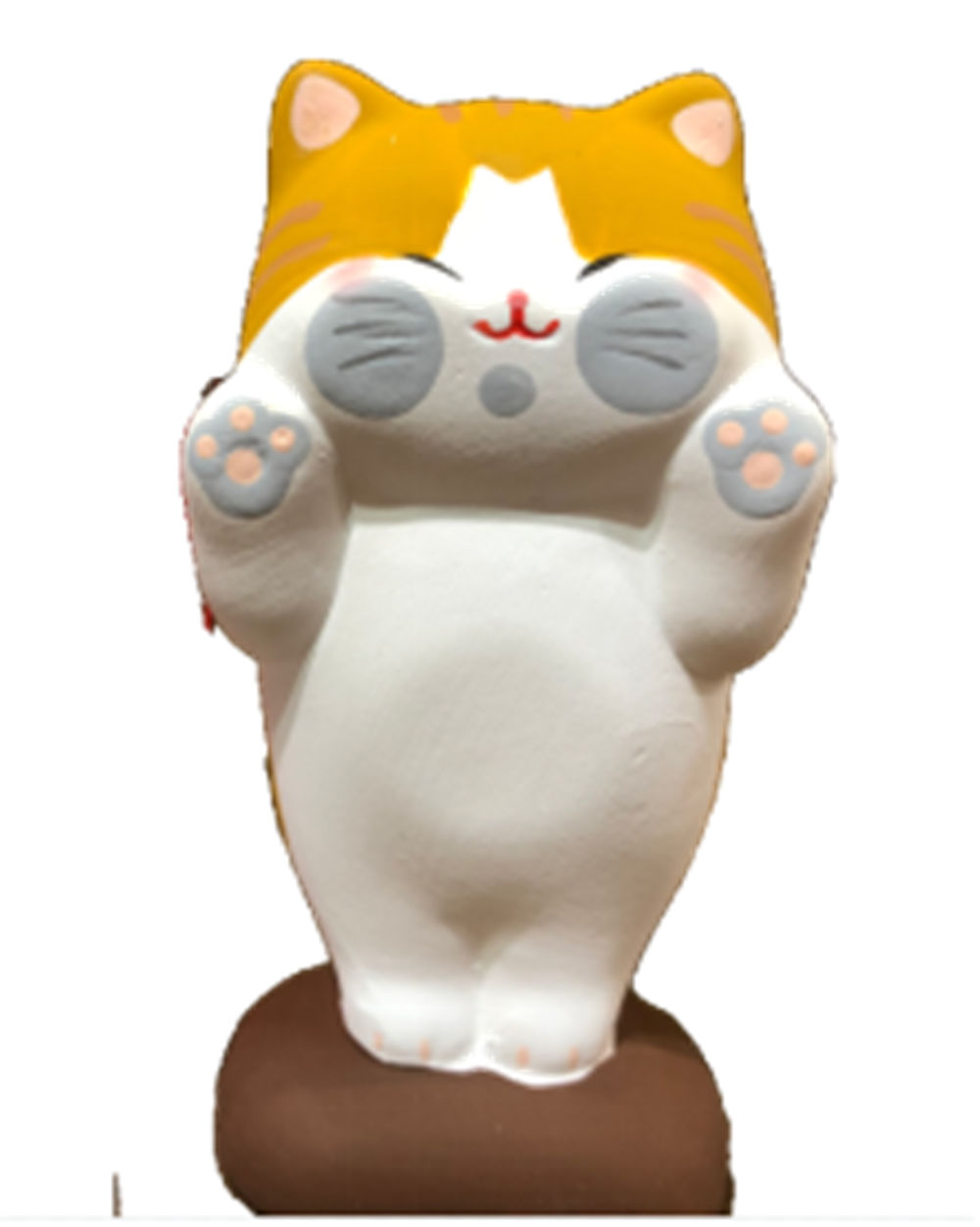 0119gz464-招財貓-小趴窗來財貓（黃）（B150）