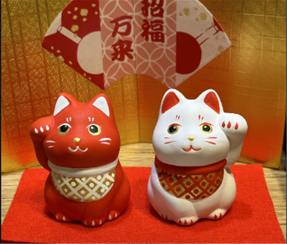 0119gz482-招財貓-小招福萬來紅白組（B168）