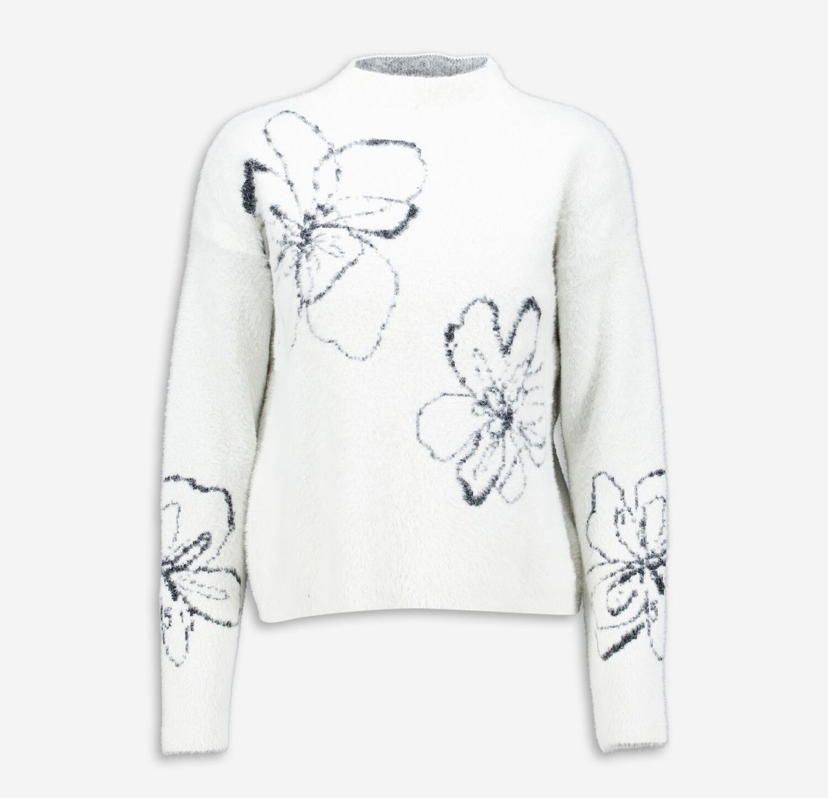 英國代購 (獨立訂單)-RACHEL ZOE White Eyelash Big Flower Jumper 🎄🎄香港現貨🎄🎄