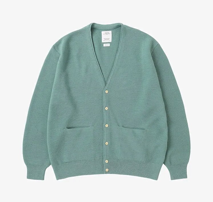 ON SALE: VISVIM 2025 A/W SELMER KNIT CARDIGAN - GREEN SIZE 1 & 2 PRE ORDER ITEM (預訂中)