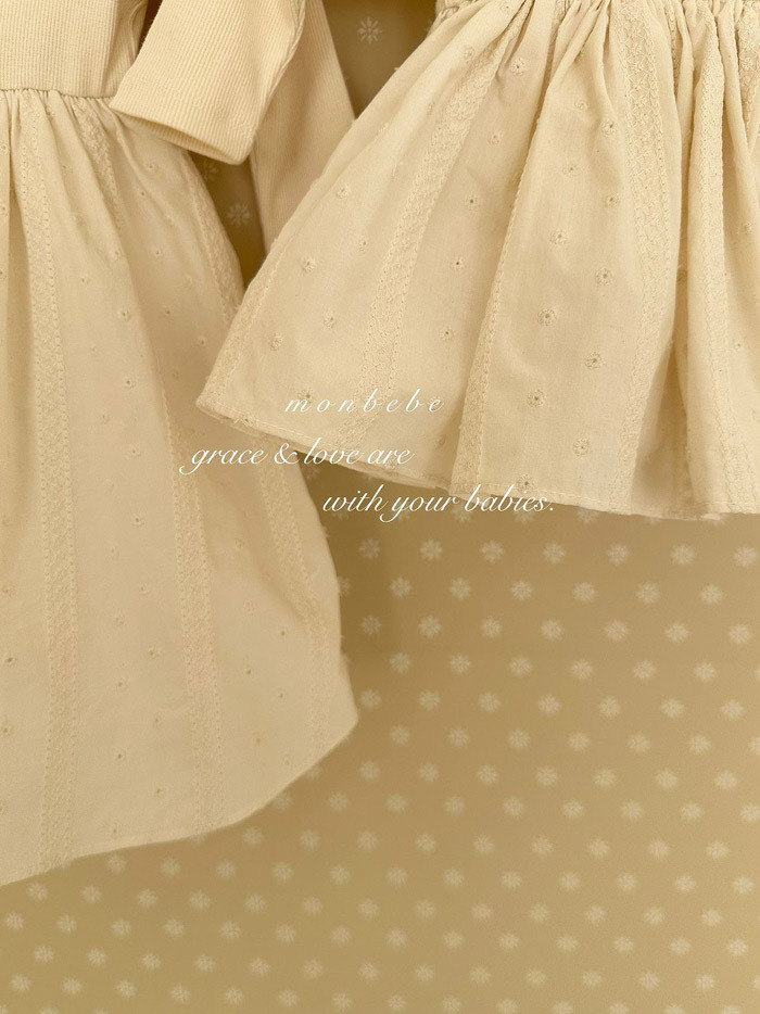 正韓春Monbebe 兩色刺繡小花洋裝