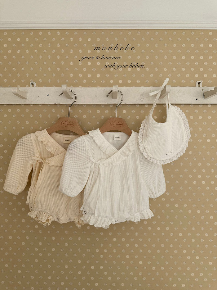 正韓春Monbebe 兩色花辮連身衣