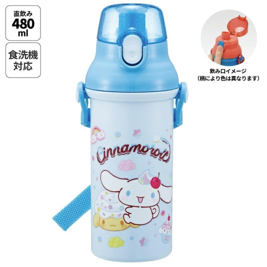 日本製 2026 新版 Skater 直飲水壺 (附肩帶) - Cinnamoroll