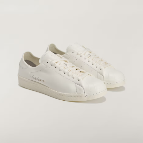 【 Y-3 SUPERSTAR SHOES 經典鞋款 - 皮革米白 】