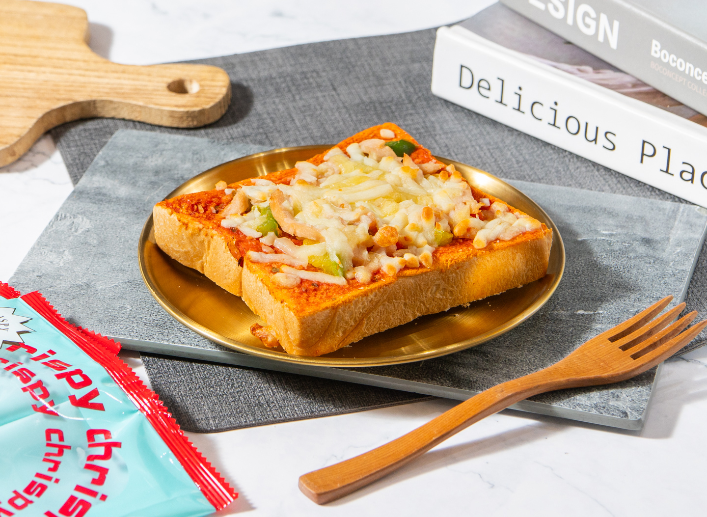 ▌農村時光 ▌田園彩椒燻雞天然奶油軟心鮮奶厚片