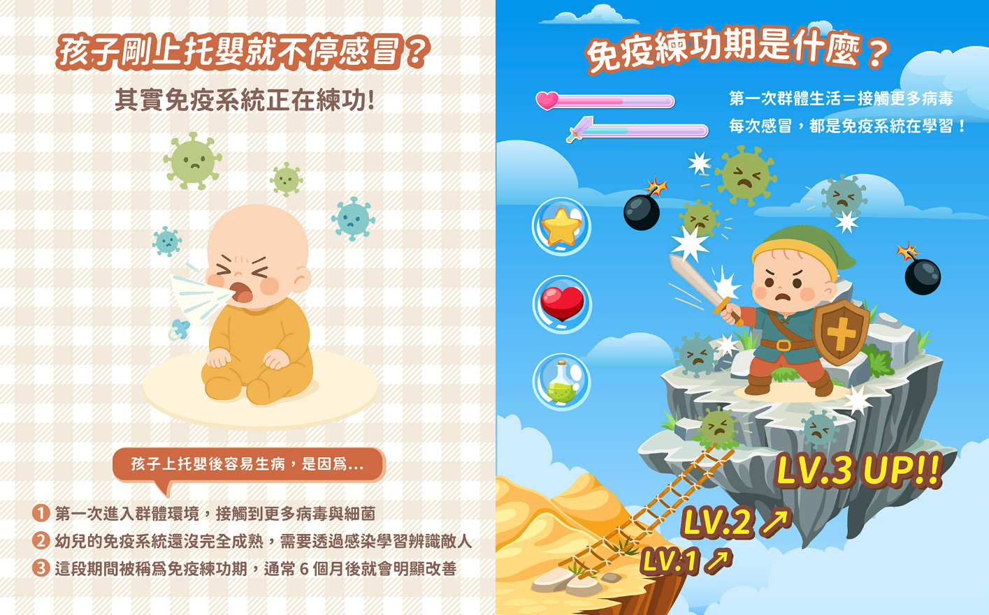 托嬰後常常生病，是免疫力太差嗎