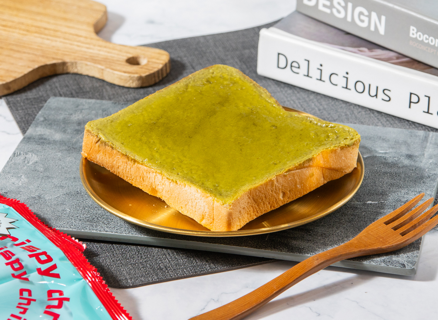 ▌ 墨綠清香  ▌抹茶天然奶油軟心鮮奶厚片