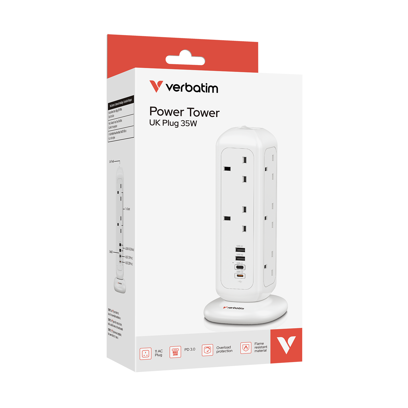 Verbatim PD35w 11位 直立式拖板