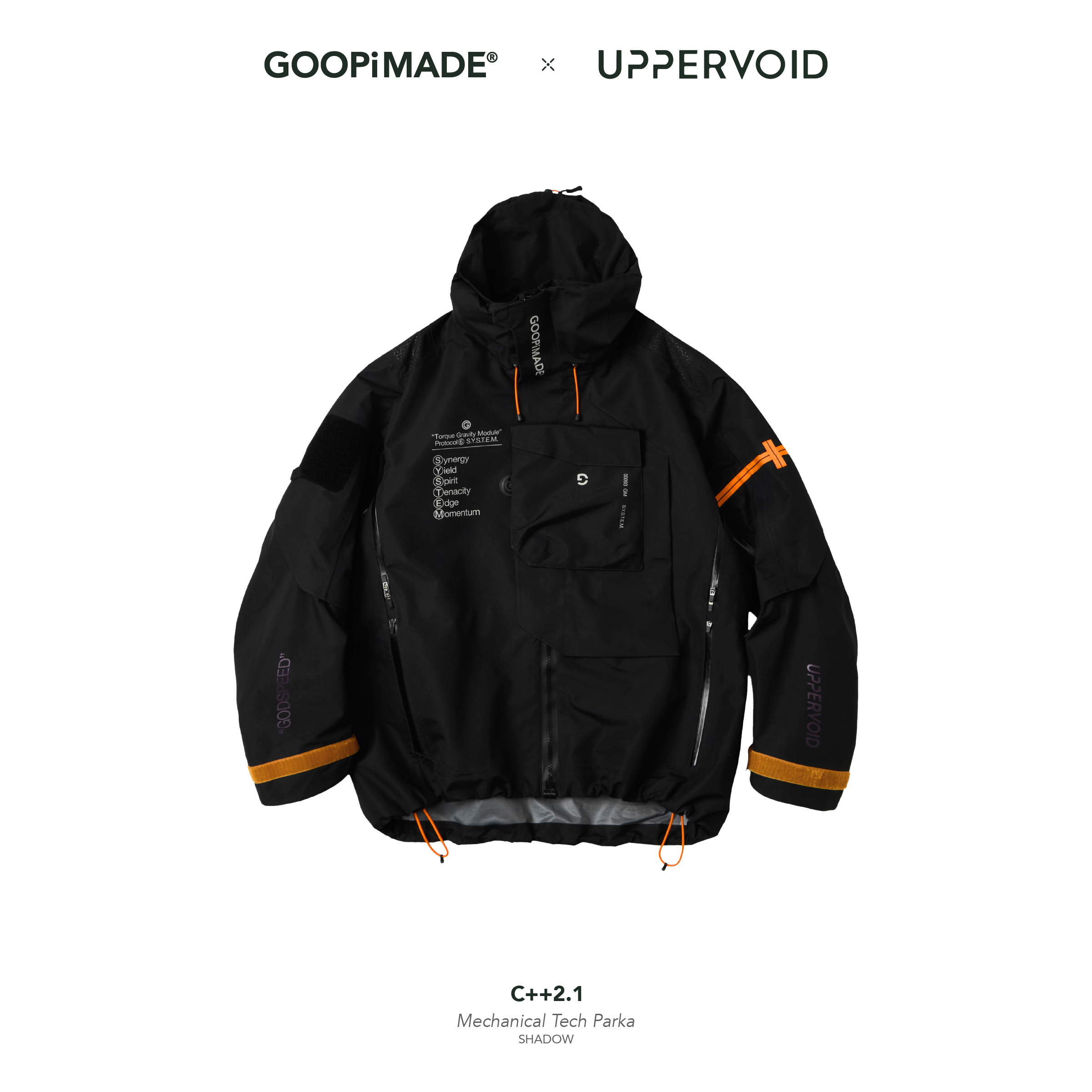GOOPiMADE - 極」 C++2.1” Mechanical Tech Parka - Shadow