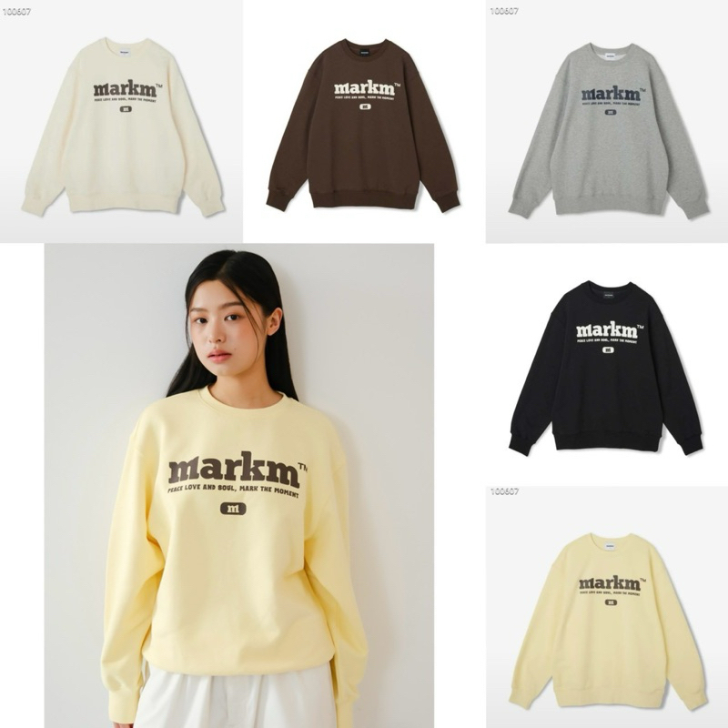 【直播】MARKM LX011915 大Logo圓領衛衣（MJIBH8401）