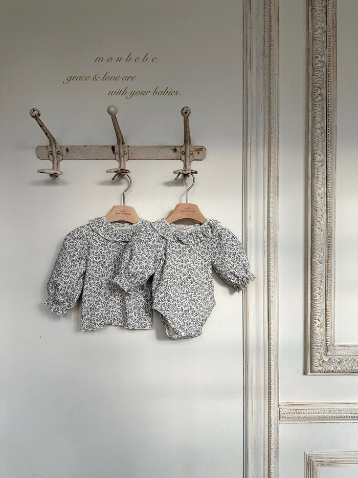 正韓春Monbebe 花邊領包屁衣