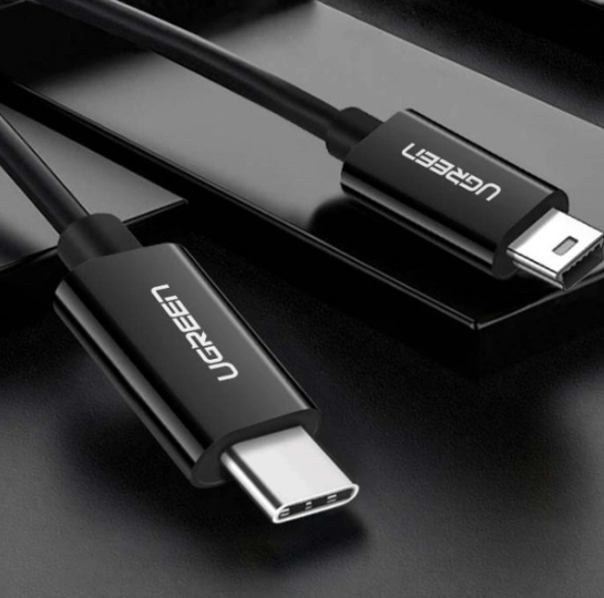 Ugreen USB-C 轉 Mini USB 影像傳輸線(1米)_US242-50445