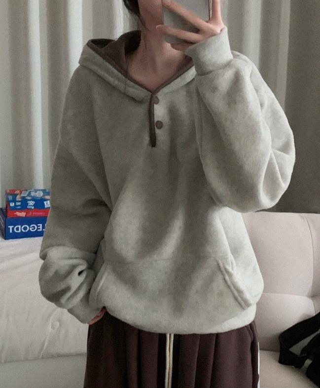 春季預訂｜雙色抓絨HOODIE