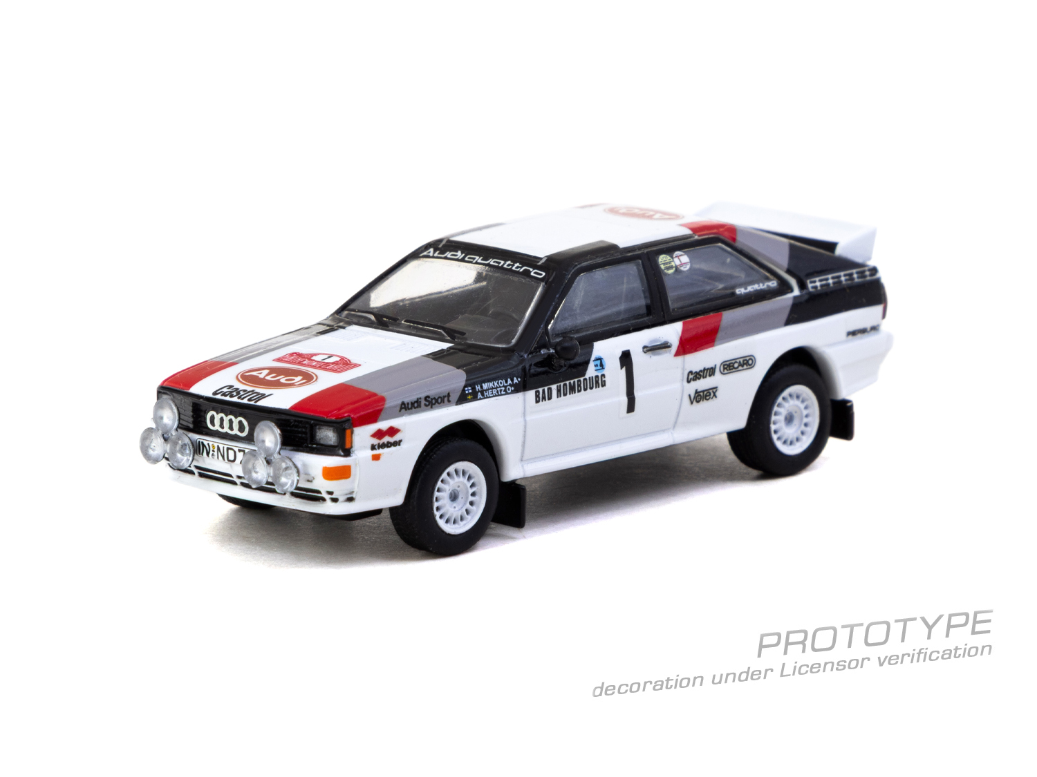 [預訂] Tarmac Works 奧迪 Quattro A1 Lombard RAC 拉力賽 1982 #1 冠軍車