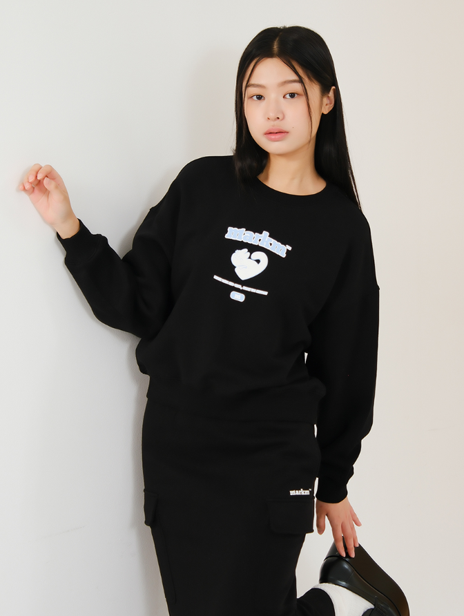 【直播】MARKM LX011918 愛心貓咪衛衣（MJIBH8450）