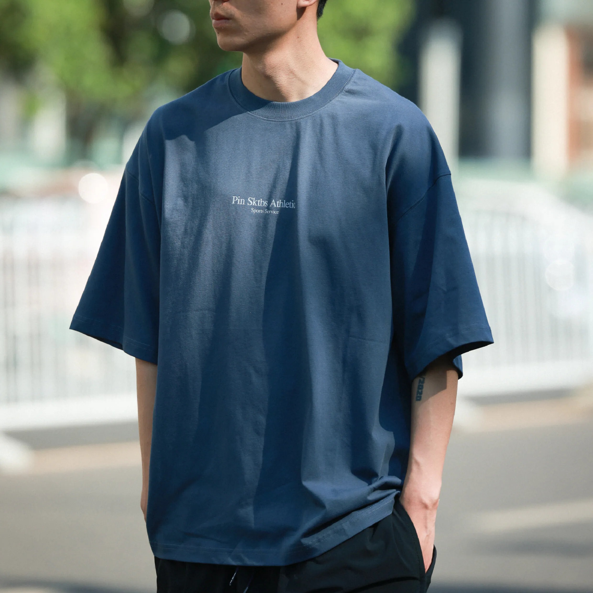 PIN SKTBS Sports Slogan Tee 涼感 運動標語短Tee [P-T22]