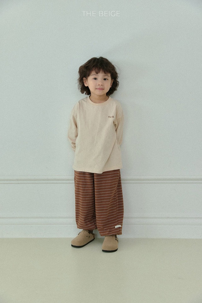 經典條紋束口褲