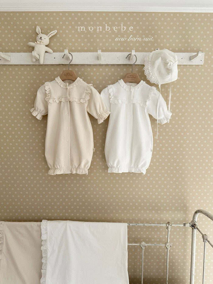 正韓春Monbebe 兩色歡迎小北鼻蝴蝶結連身衣