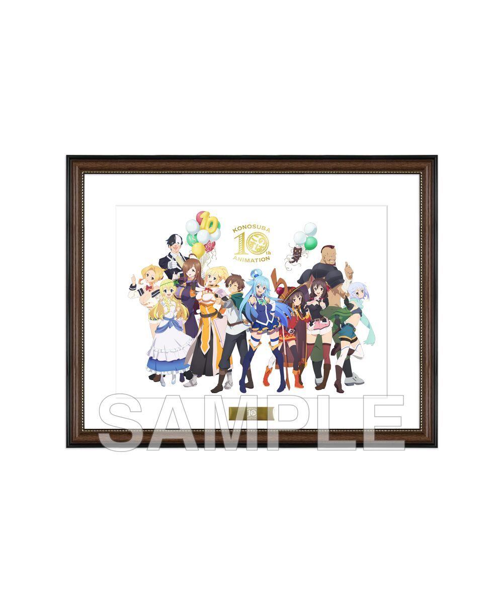 預購-「為美好的世界獻上祝福！」複製原畫 動畫播放10周年紀念 ver.【日本進口精品】