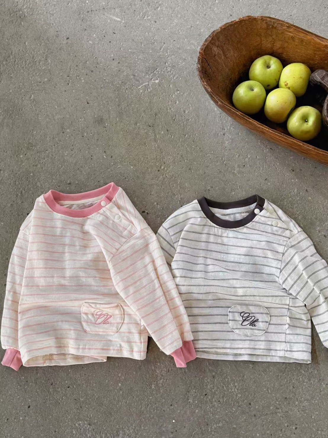 溫柔配色條紋上衣