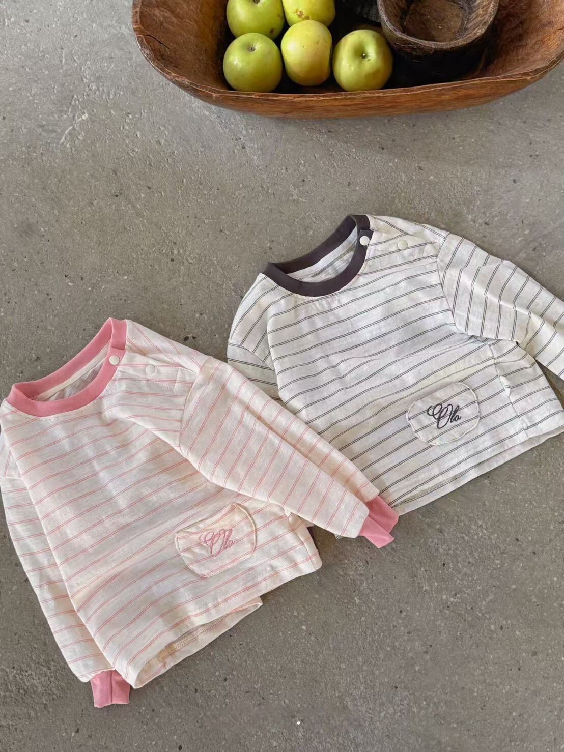 溫柔配色條紋上衣