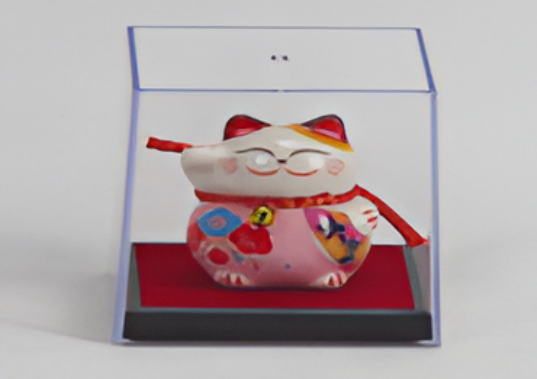 0119gz33-招財貓-大吉迷你貓（盒子貓）(A33)