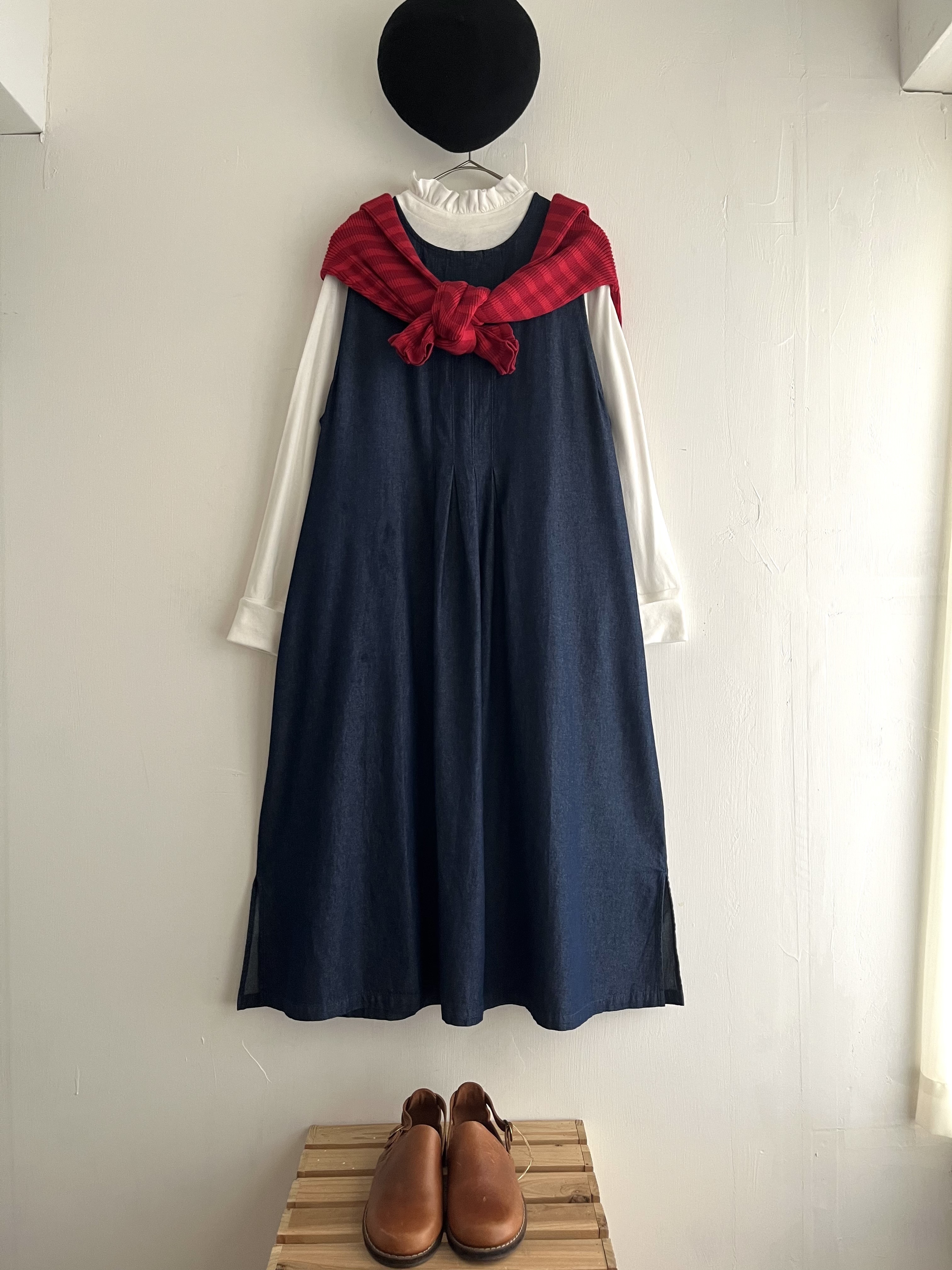 Cloud nine藍色牛仔背心裙