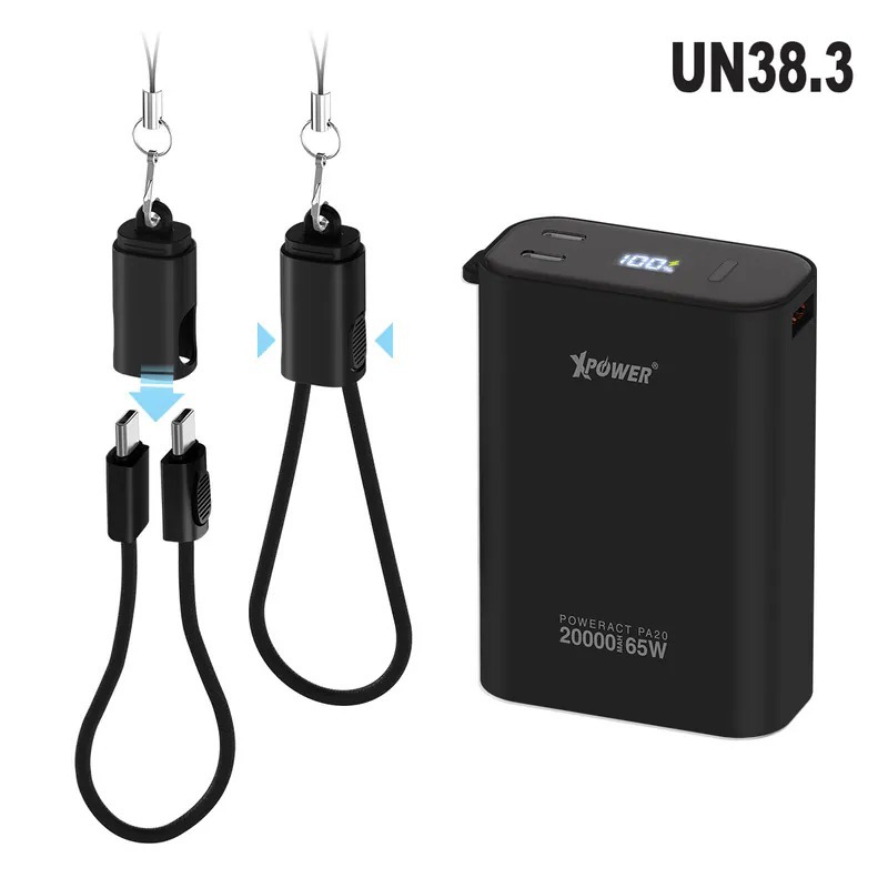 XPower PowerAct PA20 65W 20000mAh 3Output PD+SCP Digital Display Powerbank