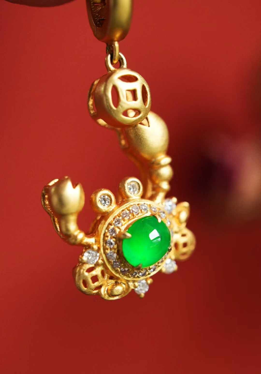 18819 翡翠八方來財吊墜