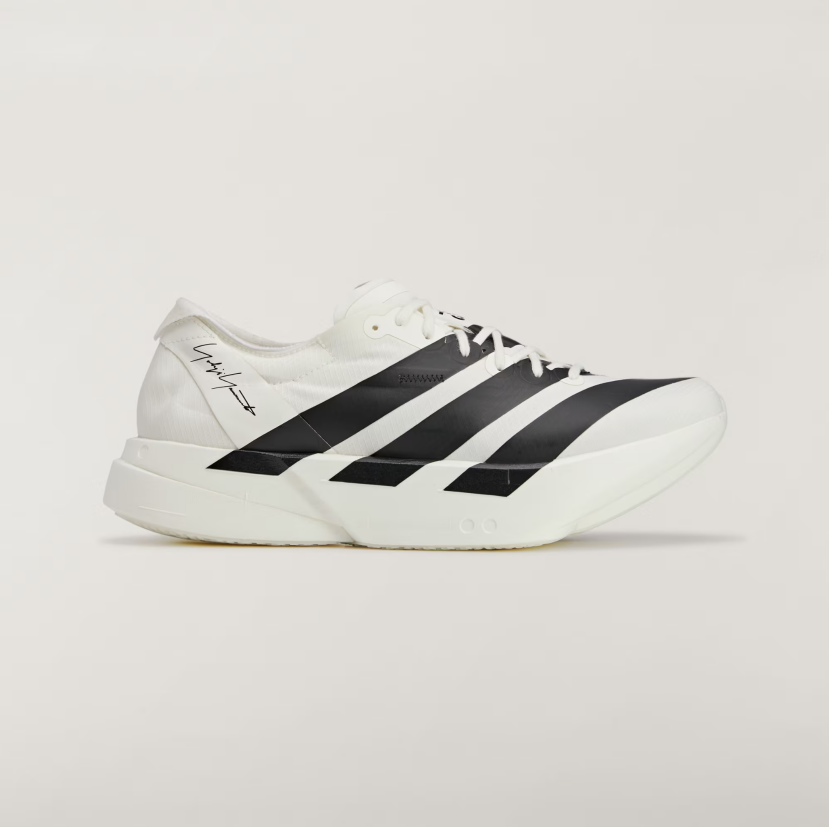 【 Y-3 ADIOS PRO 4 SHOES 頂級跑鞋 - 米白 】