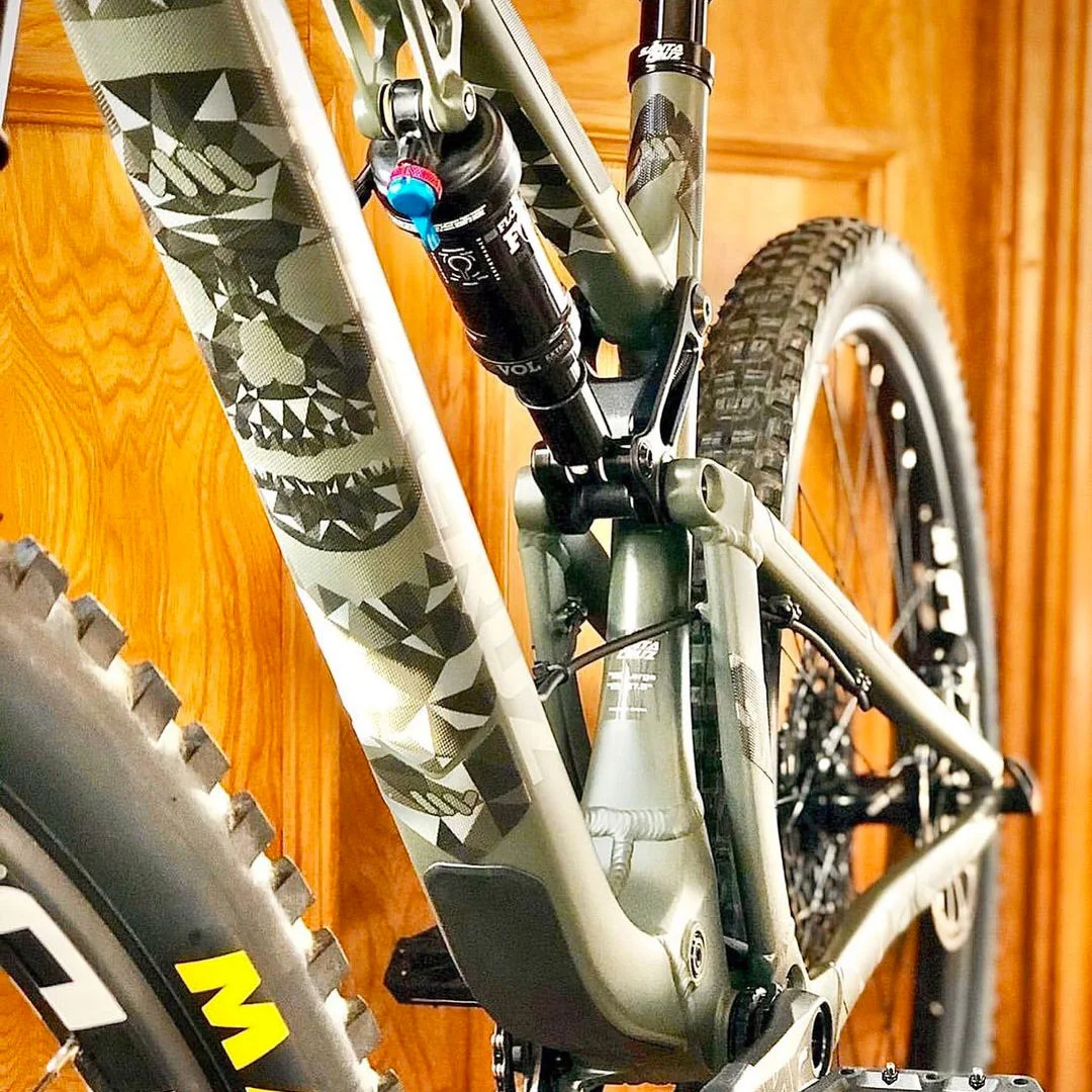 AMS Honeycomb Frame Guard Fractal/Skull (Extra for Trail, AM, Enduro, Freeride, and DH)