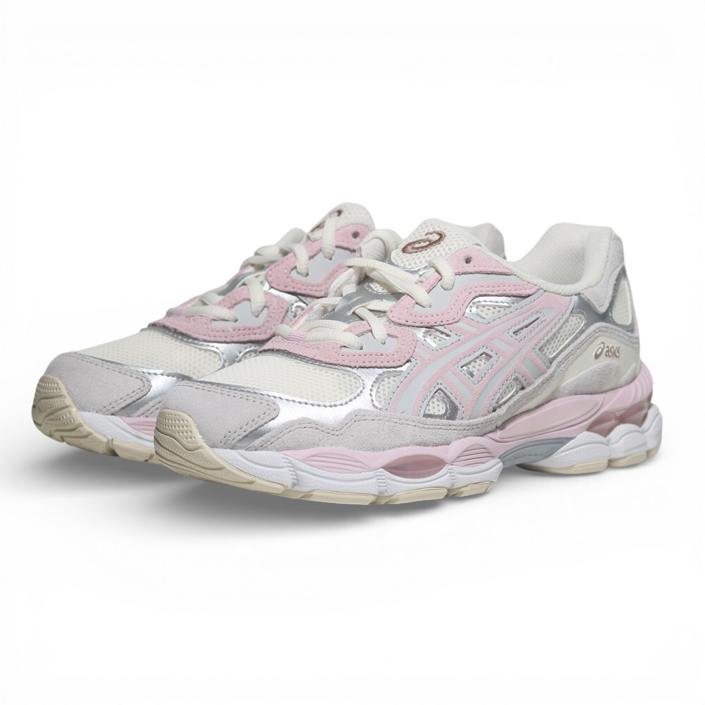 ASICS 慢跑鞋 GEL-NYC 米白粉 氣墊 復古鞋 女 1203A383028