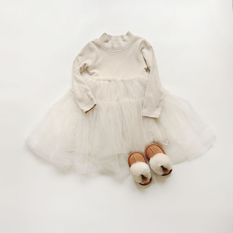 氣質長袖公主紗裙