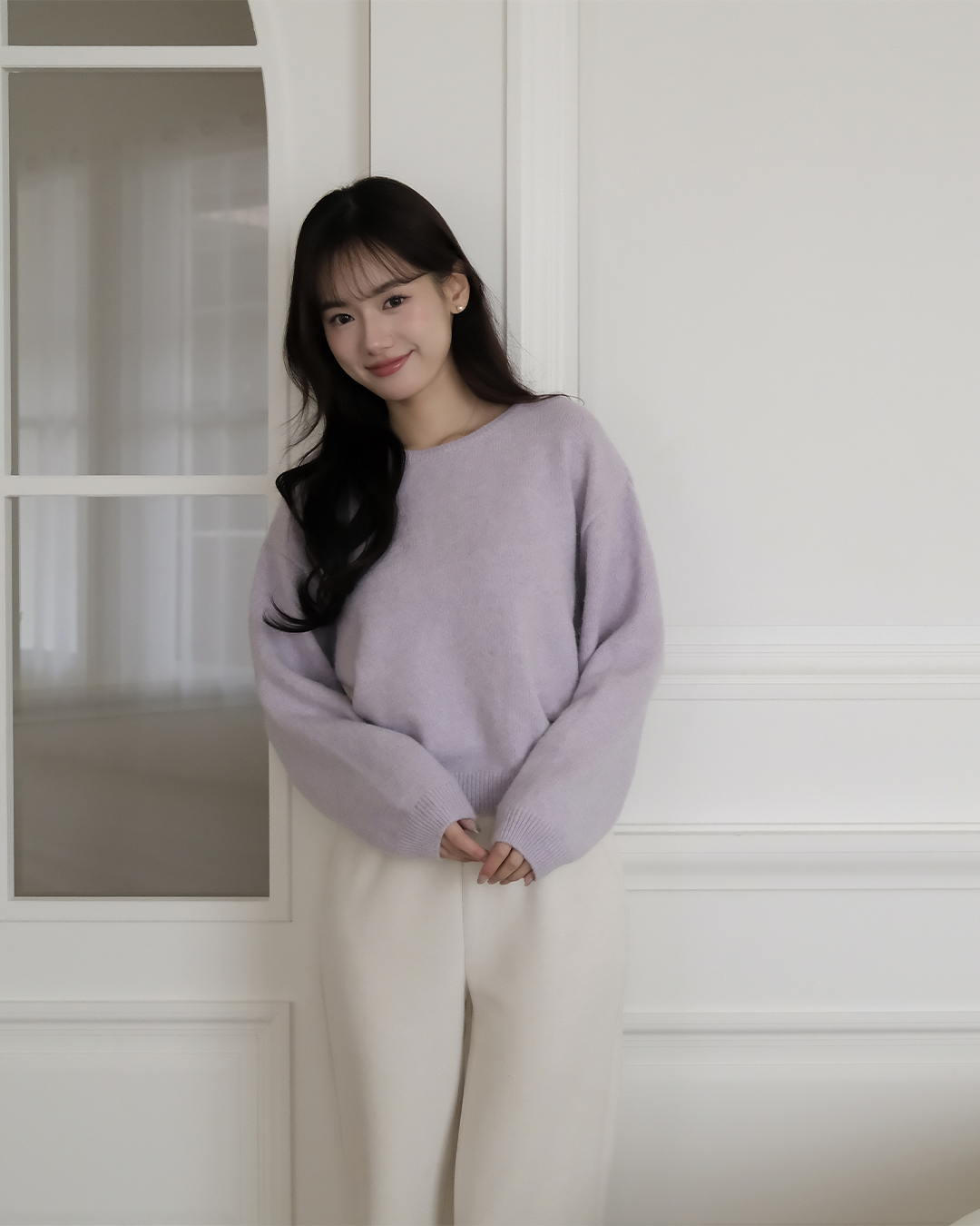 🚀當日出貨 甜系Lambwool羊羔毛溫柔針織上衣 ( 3 colors)