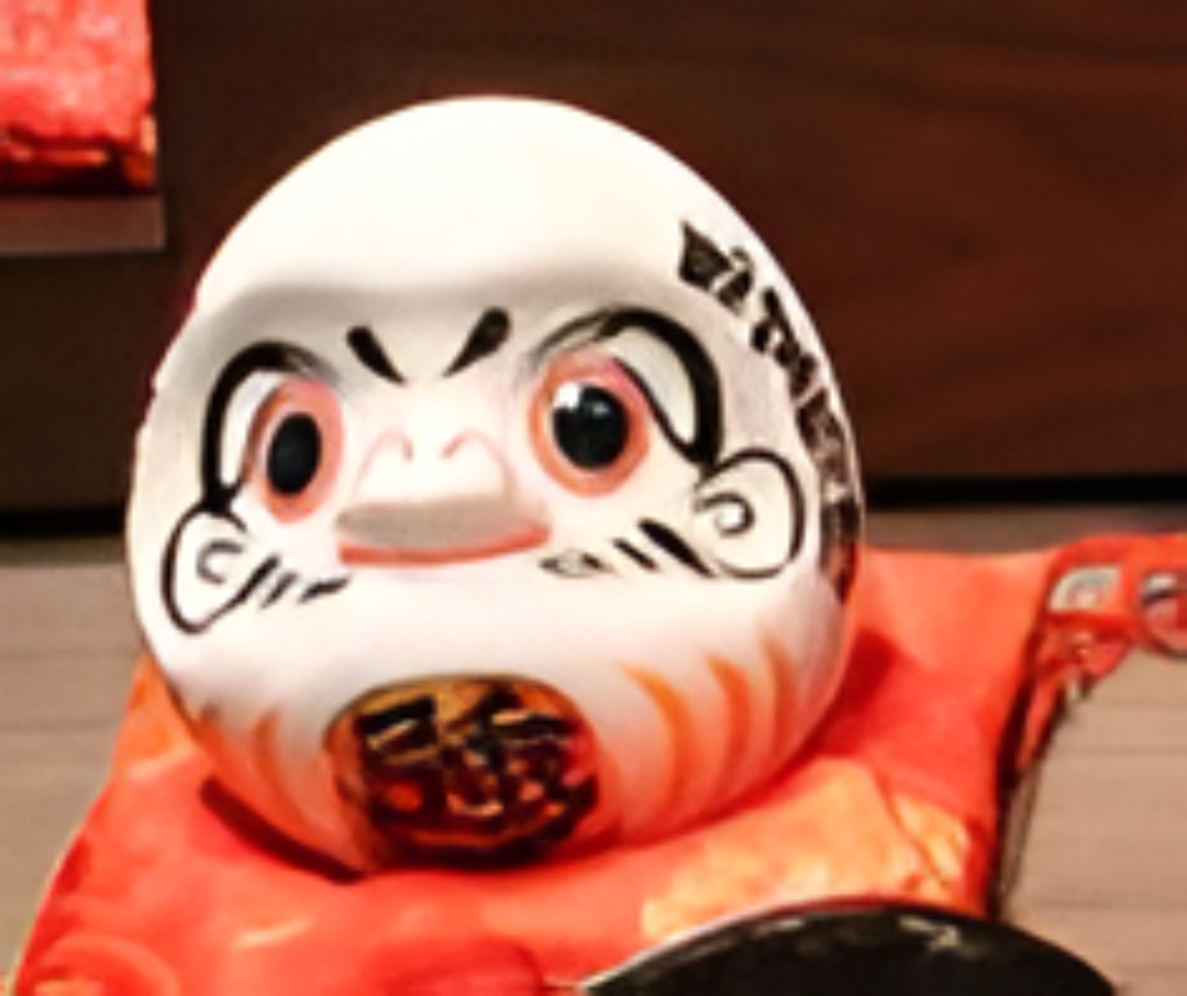 0119gz55-招財貓-迷你小達摩（白）(A55)