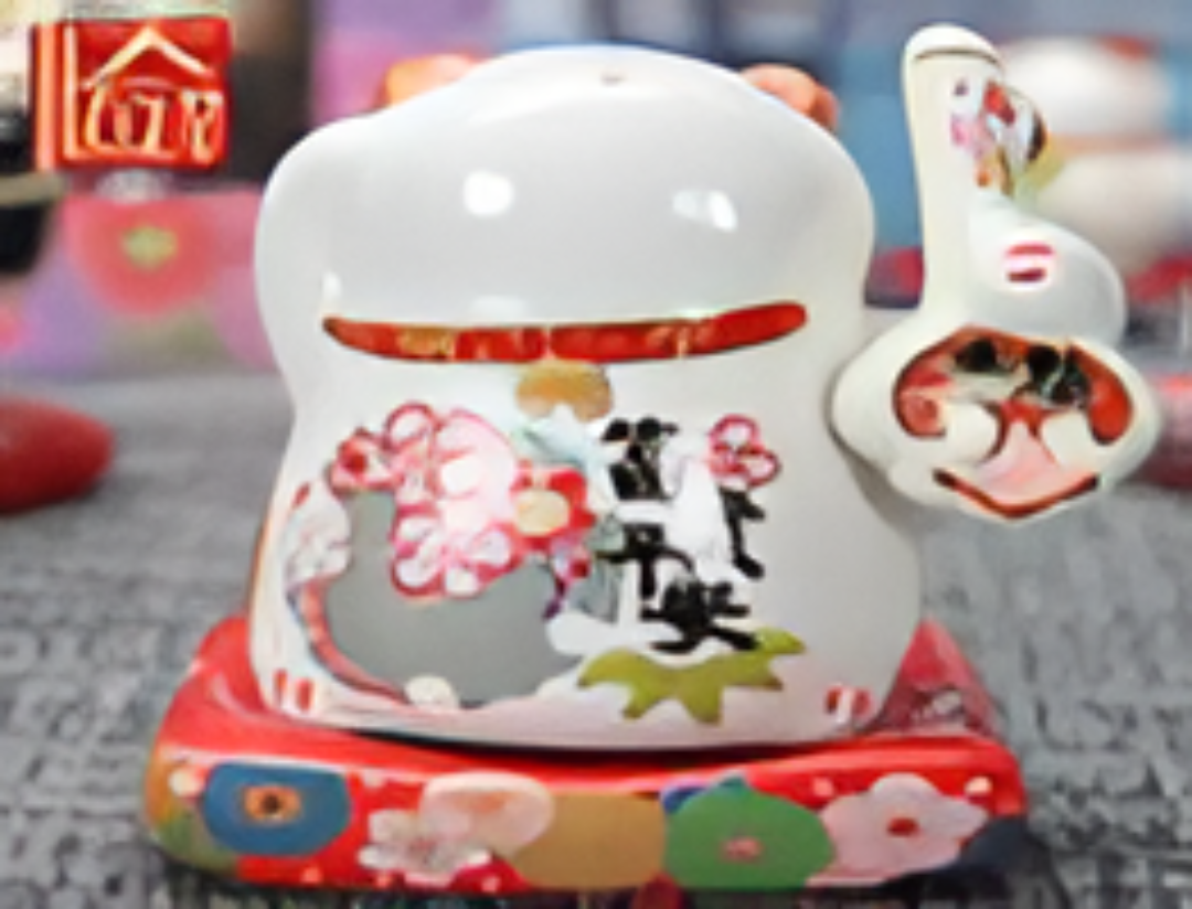 0119gz61-招財貓-牙籤罐（富貴平安）(A61)